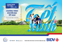 BIDV tặng khách hàng 42 tỷ đồng với 'Tết xanh'